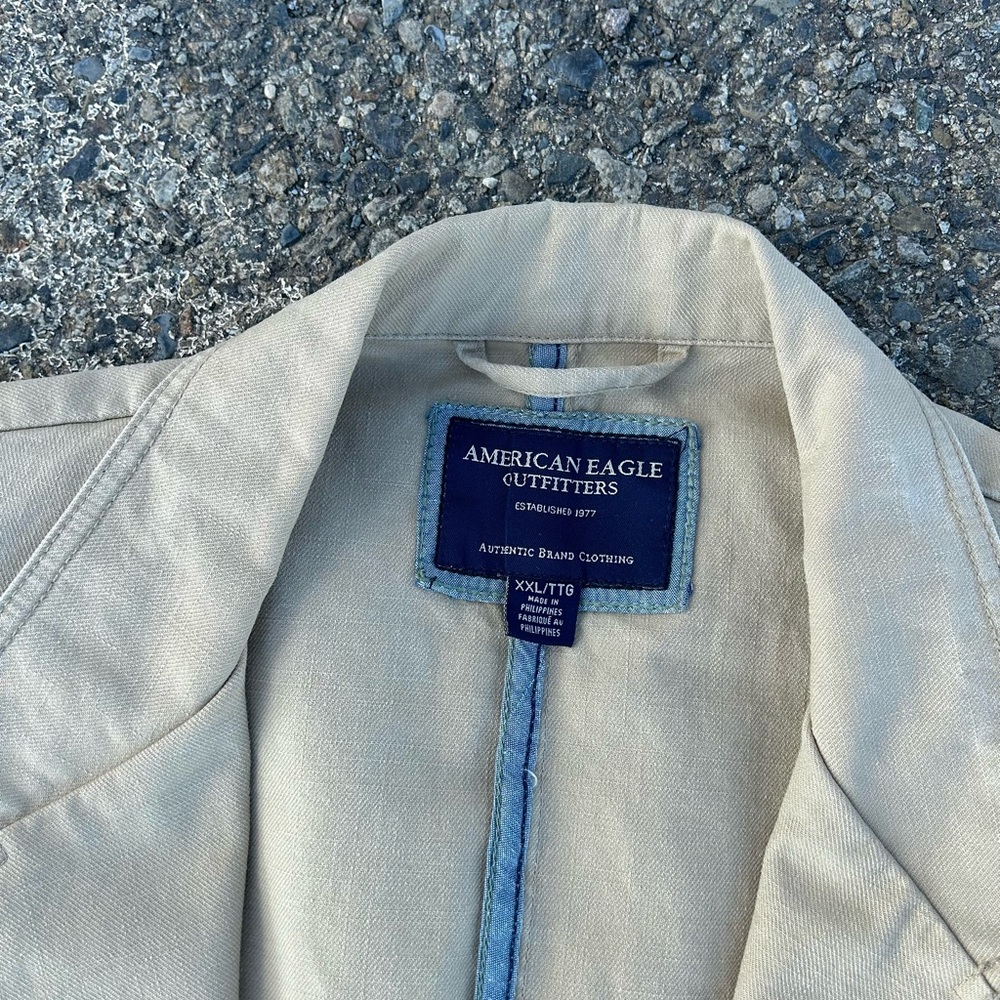 American Eagle Denim Blazer Jacket - image 2